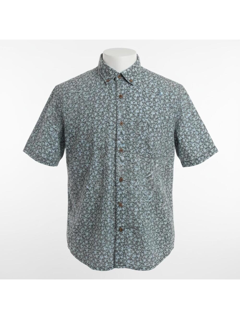 Quiksilver BigBoys Regular Fit Short Sleeve Button-Up Shirt Size L